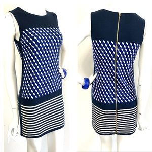 Juicy Couture Navy and White Mini Dress